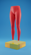 Miami Red 3D-Printed Leggings