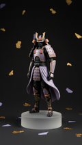 Resin Figurine With Metallic Accents