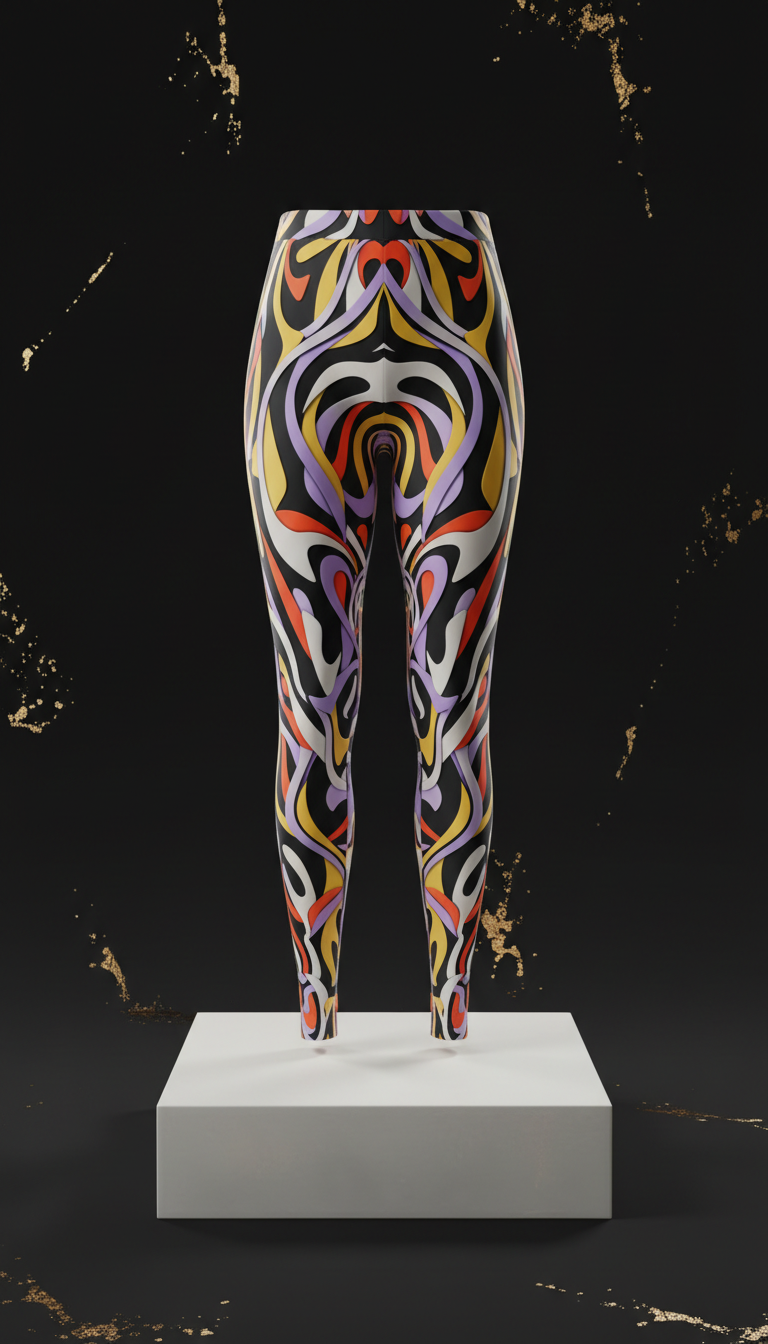 3D-Printed Spandex Leggings Bold Effect