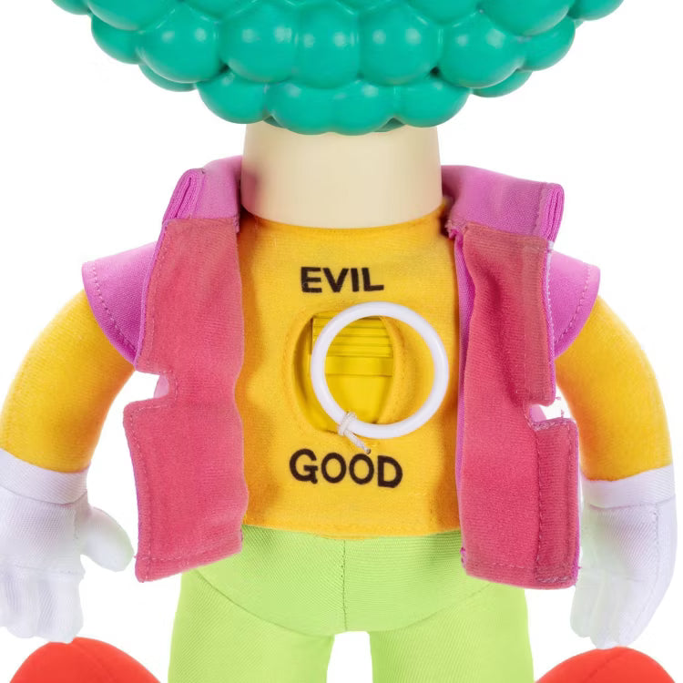 Disney The Simpsons Talking Krusty Doll Plush, 16-Inches Tall Good and Evil Krusty Pull String Doll Toy, from The Classic Treehouse of Horror III Episode